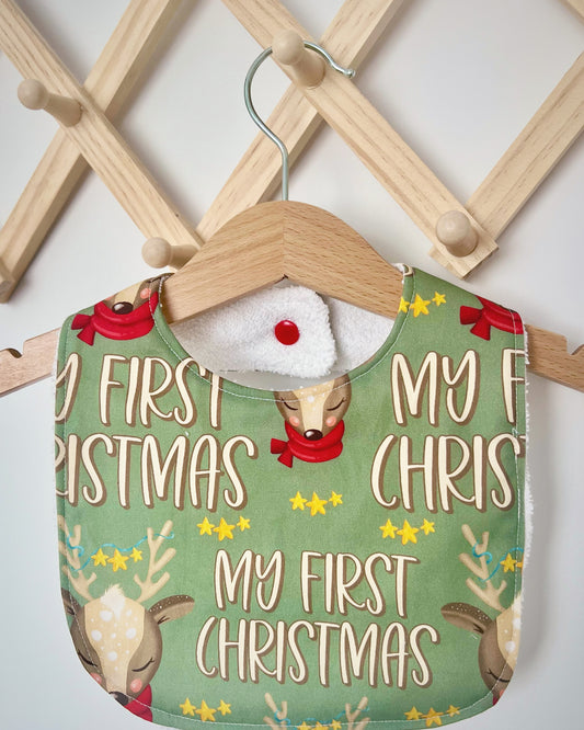 My First Christmas Bib