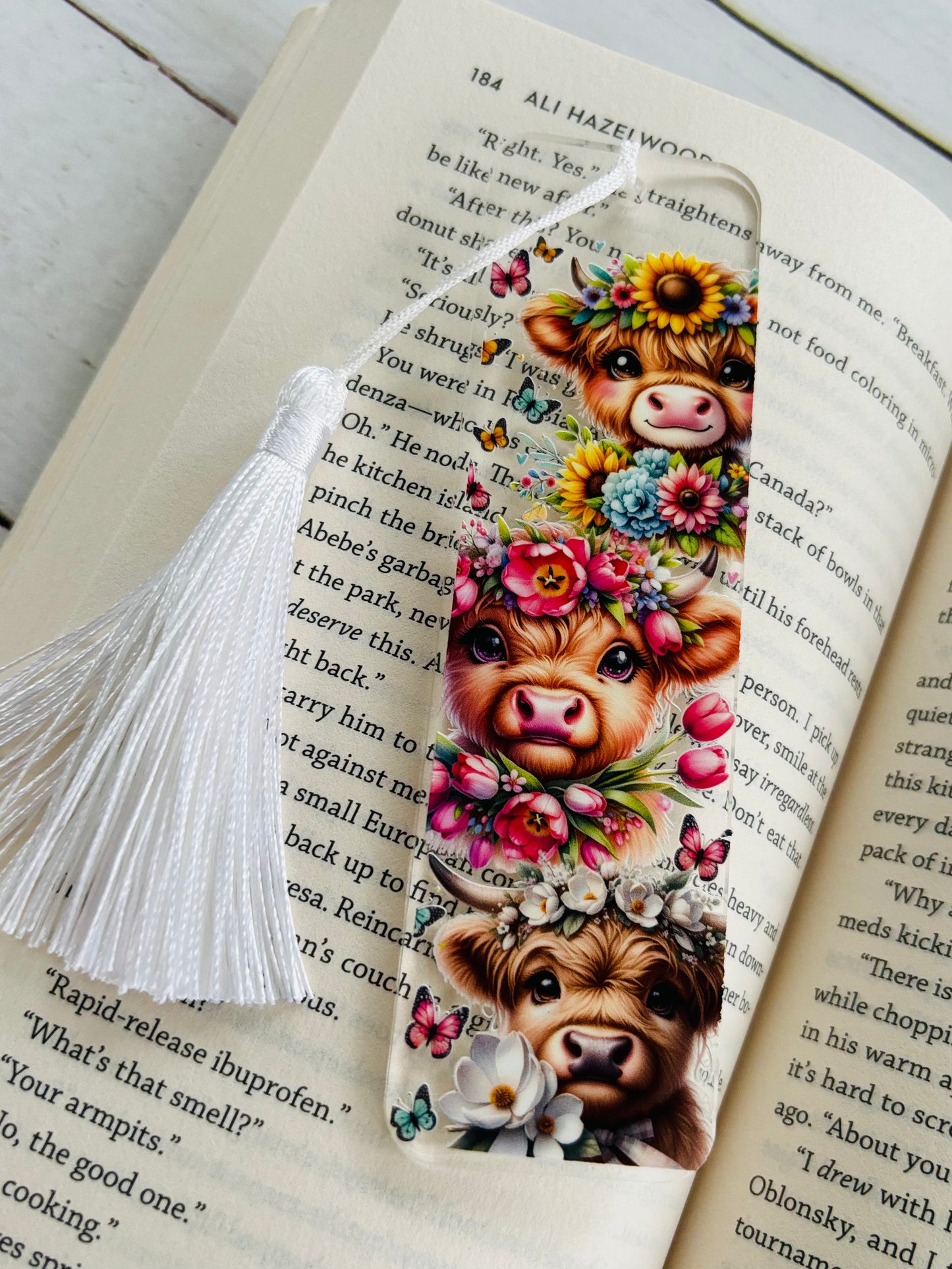 Baby Highland Cows Bookmark