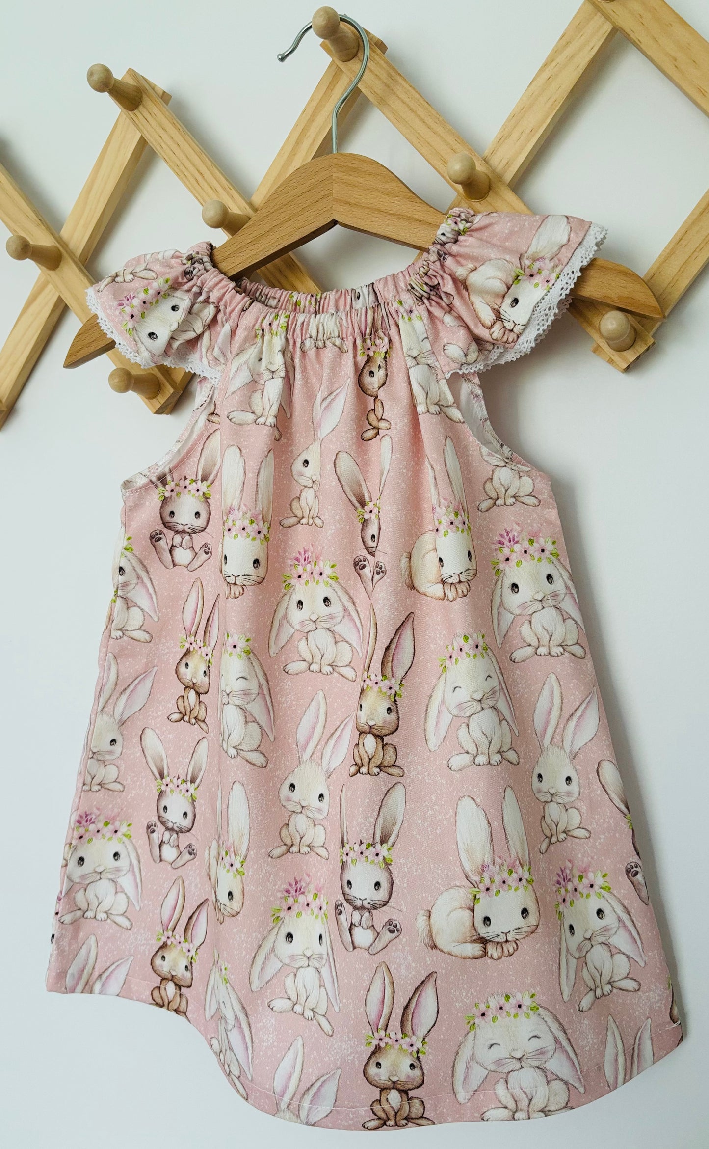 Pink Floral Bunny - Size 1