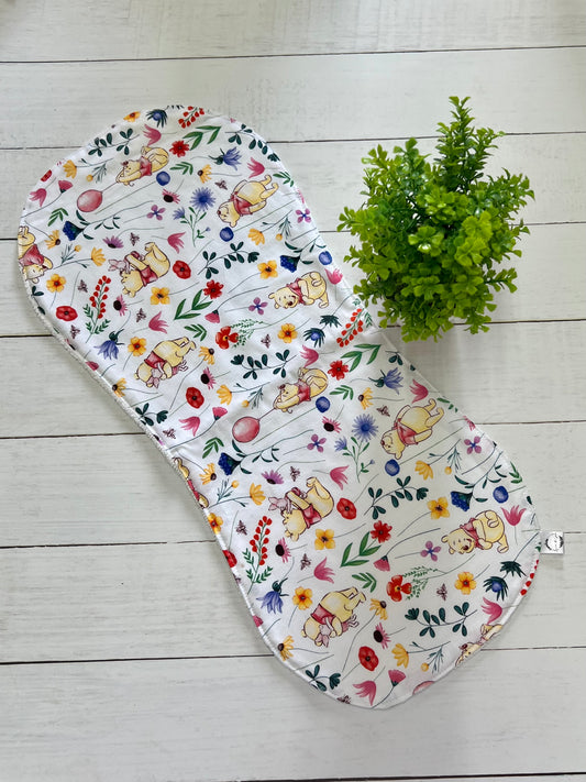 Burp Cloth - Pooh Floral